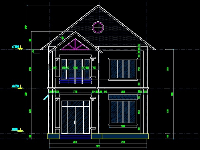 Bản vẽ biệt thự 2 tầng,Thiết kế biệt thự 2 tầng,Bản vẽ biệt thự 2 tầng kt 8.07x10.5m,biệt thự 2 tầng